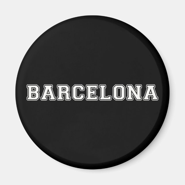Barcelona Spanien Magnet (Framsidan)