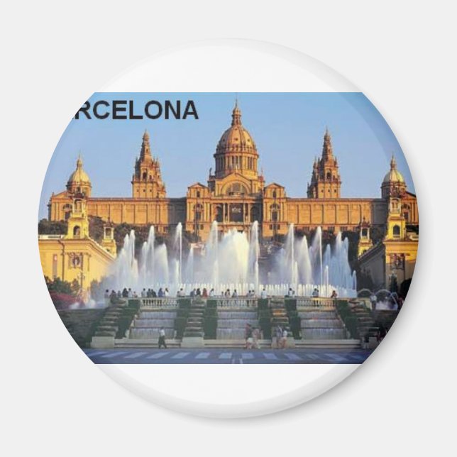 Barcelona Spanien Magnet (Framsidan)