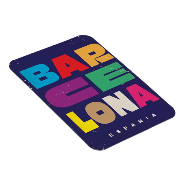 Barcelona Spanien Magnet (Högersidan)