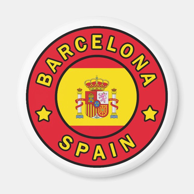 Barcelona Spanien Magnet (Framsidan)
