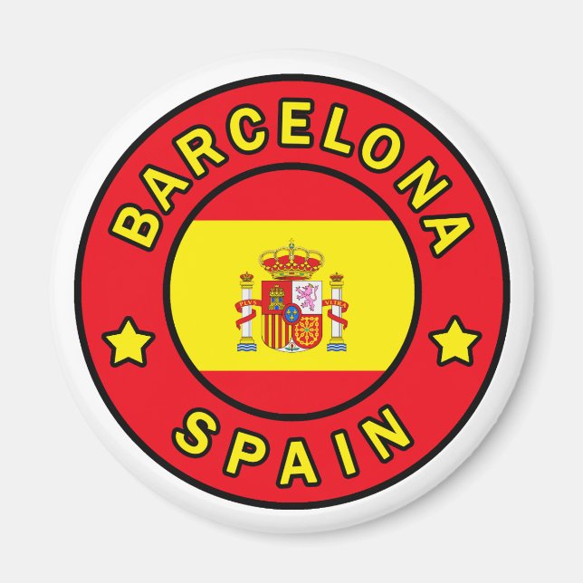 Barcelona Spanien Magnet (Framsidan)