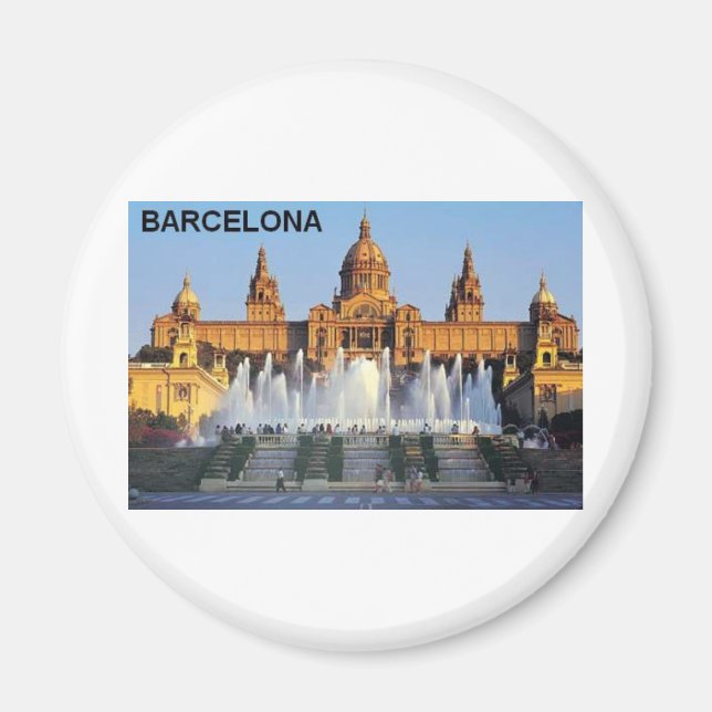 Barcelona Spanien Magnet (Framsidan)