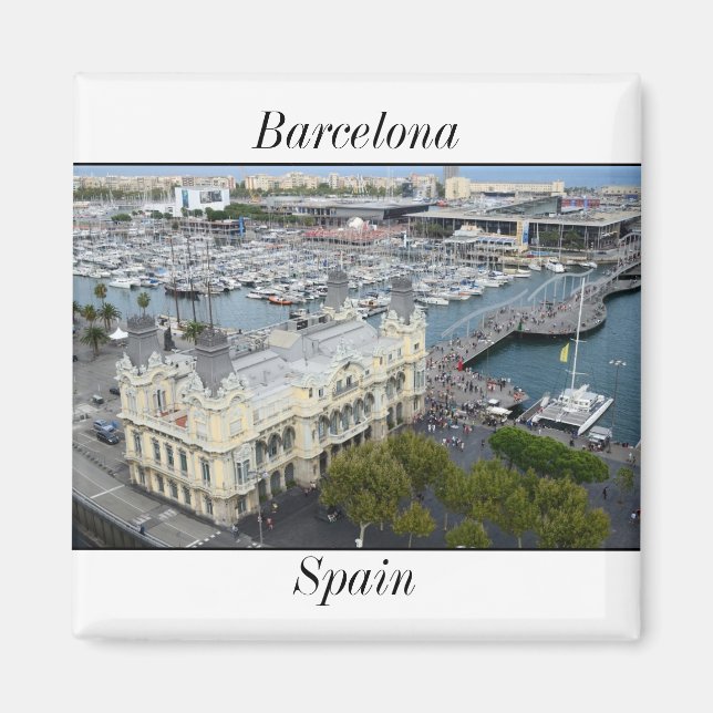Barcelona, Spanien Magnet (Framsidan)