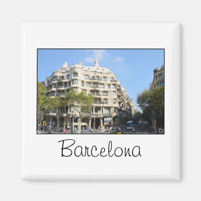 Barcelona, Spanien Magnet (Framsidan)