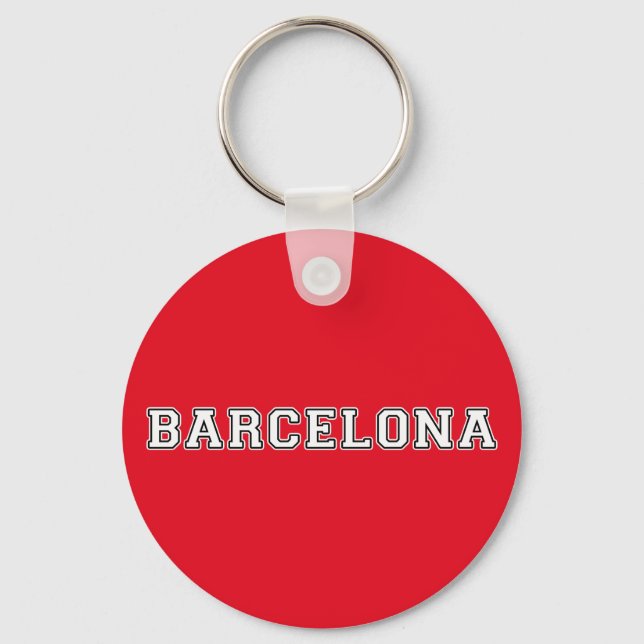 Barcelona Spanien Nyckelring (Framsida)