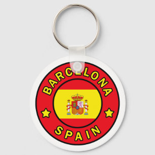 Barcelona Spanien Nyckelring