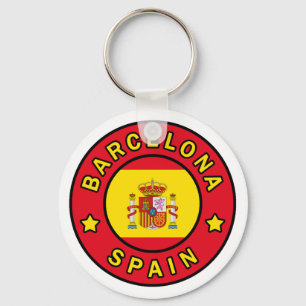 Barcelona Spanien Nyckelring