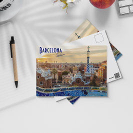 Barcelona, Spanien - Park Guell Vykort