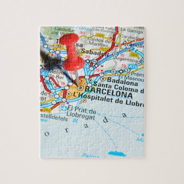 Barcelona Spanien Pussel (Vertikal)