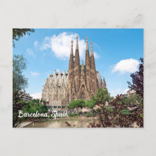 Barcelona, Spanien Sagrada Familia Temple Vykort