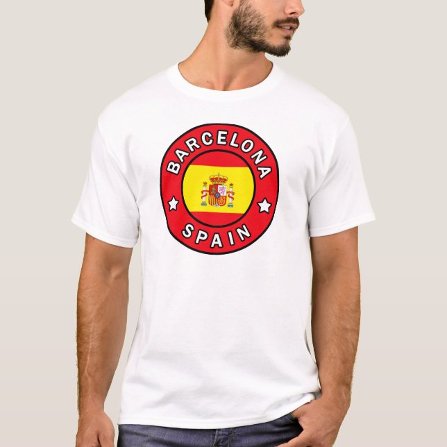 Barcelona Spanien skjorta Tee Shirt (Framsida)