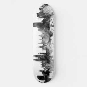 Barcelona Spanien Skyline Black White Mini Skateboard Bräda 18,5 Cm
