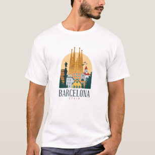 Barcelona Spanien Skyline T-Shirt