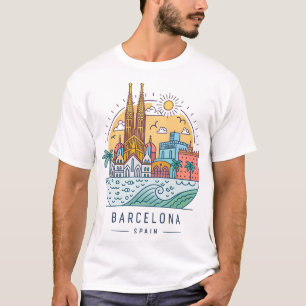 BARCELONA, SPANIEN T SHIRT
