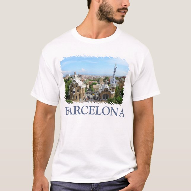 Barcelona Spanien Tee Shirt (Framsida)