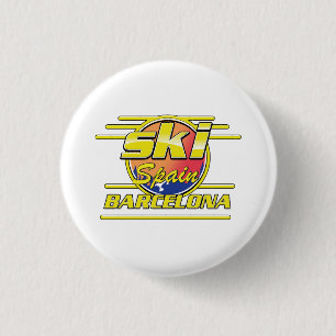 Barcelona Spanien till Ski-logotypen Knapp