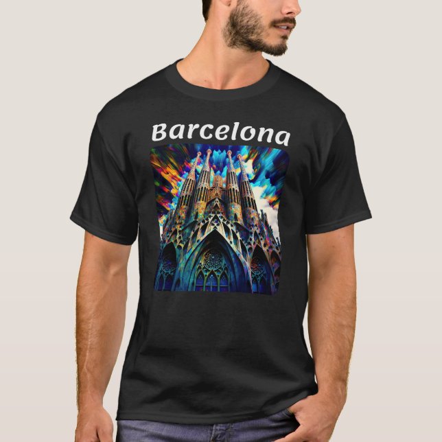 Barcelona, Spanien v1 T Shirt (Framsida)