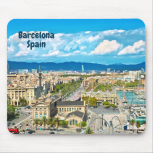 Barcelona, Spanien Vackra City View Musmatta