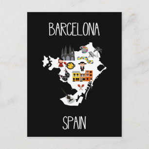 Barcelona, Spanien Vykort