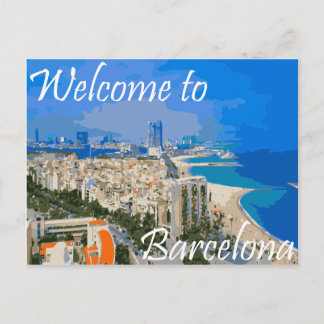 Barcelona Spanien vykort
