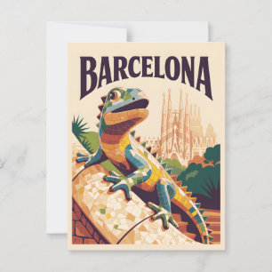 Barcelona Spanien Vykort