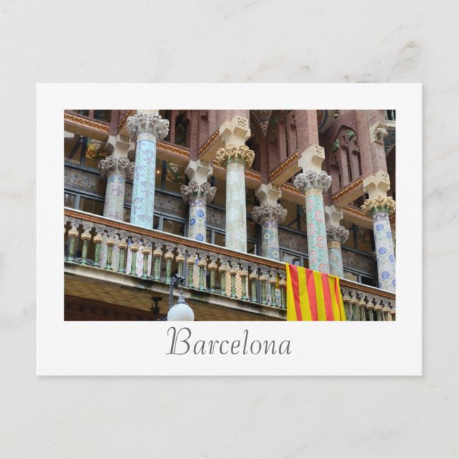 Barcelona, Spanien Vykort (Framsida)