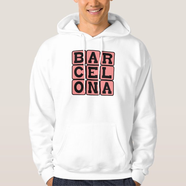 Barcelona, Stad i Spanien Sweatshirt (Framsida)