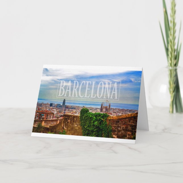 Barcelona stad kort (Framsida)