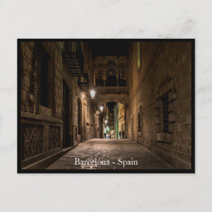 Barcelona Stad, Spanien Vykort