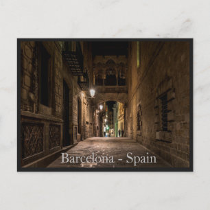 Barcelona Stad, Spanien vykort