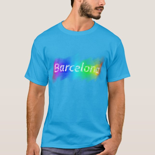 Barcelona stolt stad t shirt (Framsida)