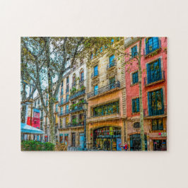 Barcelona Street Scene. Pussel