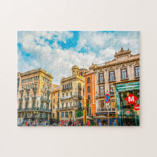 Barcelona Street Scene. Pussel