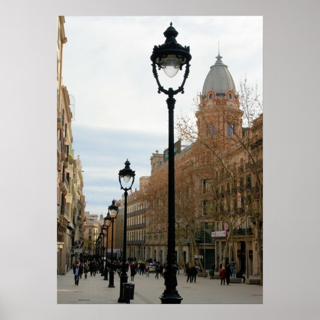 Barcelona Stroll - Portal del Angel Poster (Framsidan)