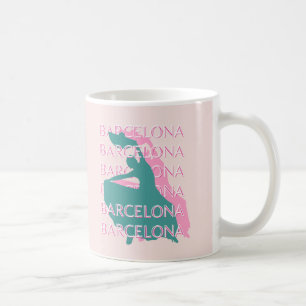 Barcelona Travel Art, Spanien, Travel Art Kaffemugg
