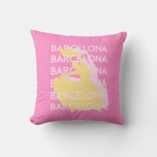 Barcelona Travel Art, Spanien, Travel Art, Rosa Kudde