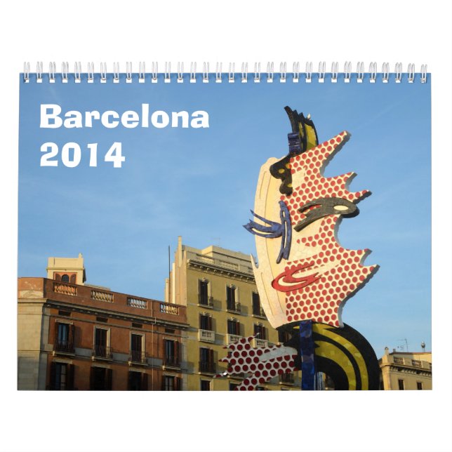 Barcelona väggkalender 2014 kalender (Omslag)