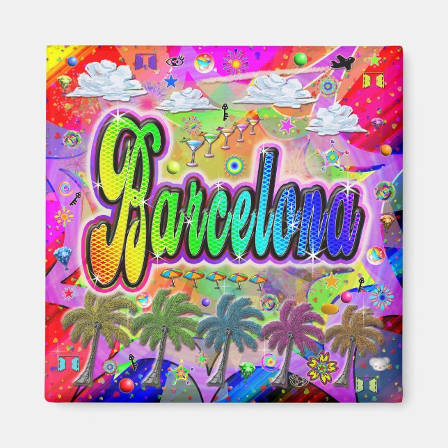 Barcelona Vista Express Magnet (Framsidan)