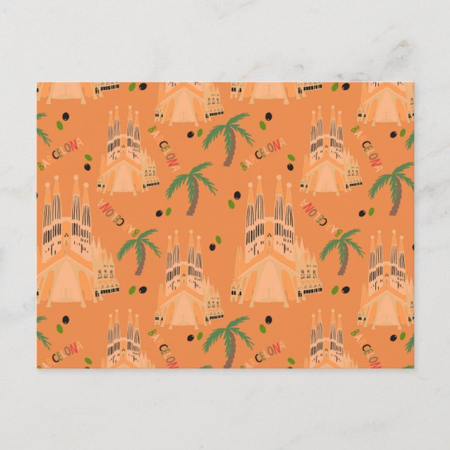 Barcelona Vykort (Framsida)