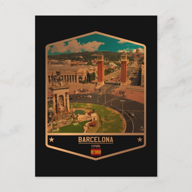 Barcelona Vykort (Framsida)