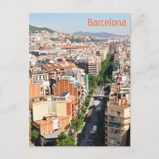 Barcelona Vykort (Framsida)