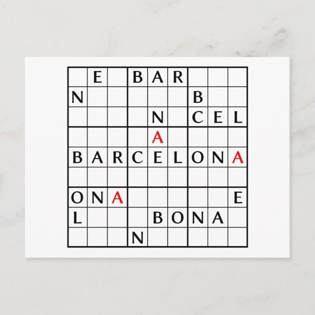 BARCELONA VYKORT (Framsida)