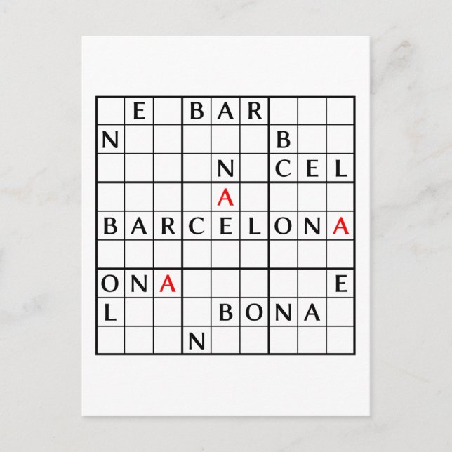 BARCELONA VYKORT (Framsida)