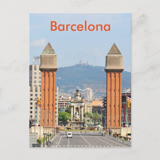 Barcelona Vykort (Framsida)