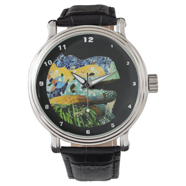 Barcelona Watch, Art, Gaudi, Lizard Armbandsur (Framsida)