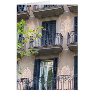 Barcelonabalkoner Hälsningskort