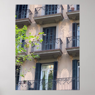 Barcelonabalkoner Poster