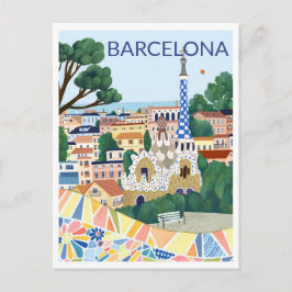 Barcelonaillustration Vykort