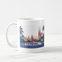 Barcelonakatatedralen i Spanien Kaffemugg