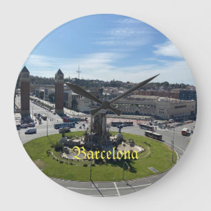 Barcelonaklur Stor Klocka